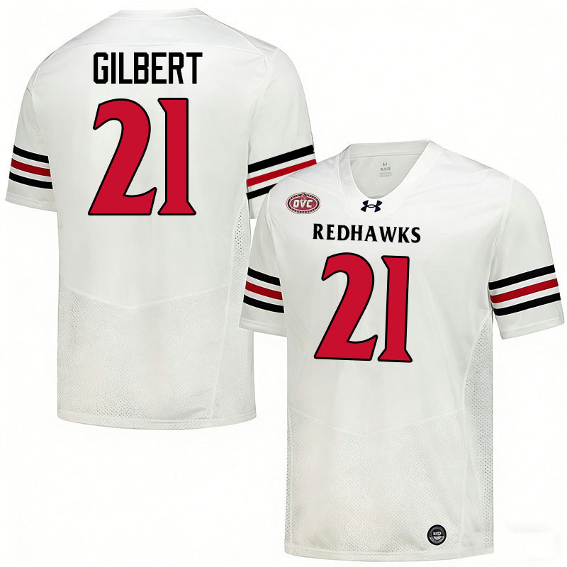 Southeast Missouri State Redhawks #21 Kalvin Gilbert College Football Jerseys,Uniforms-White